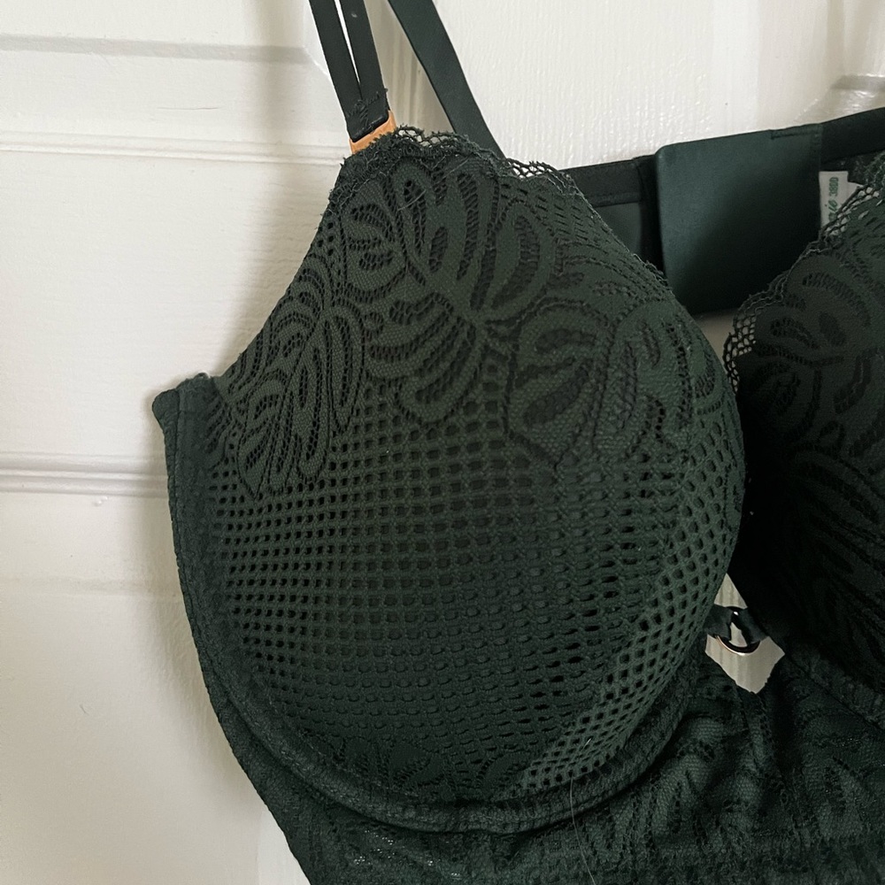 AERIE Lacey Underwire Bra with Gold Hardware